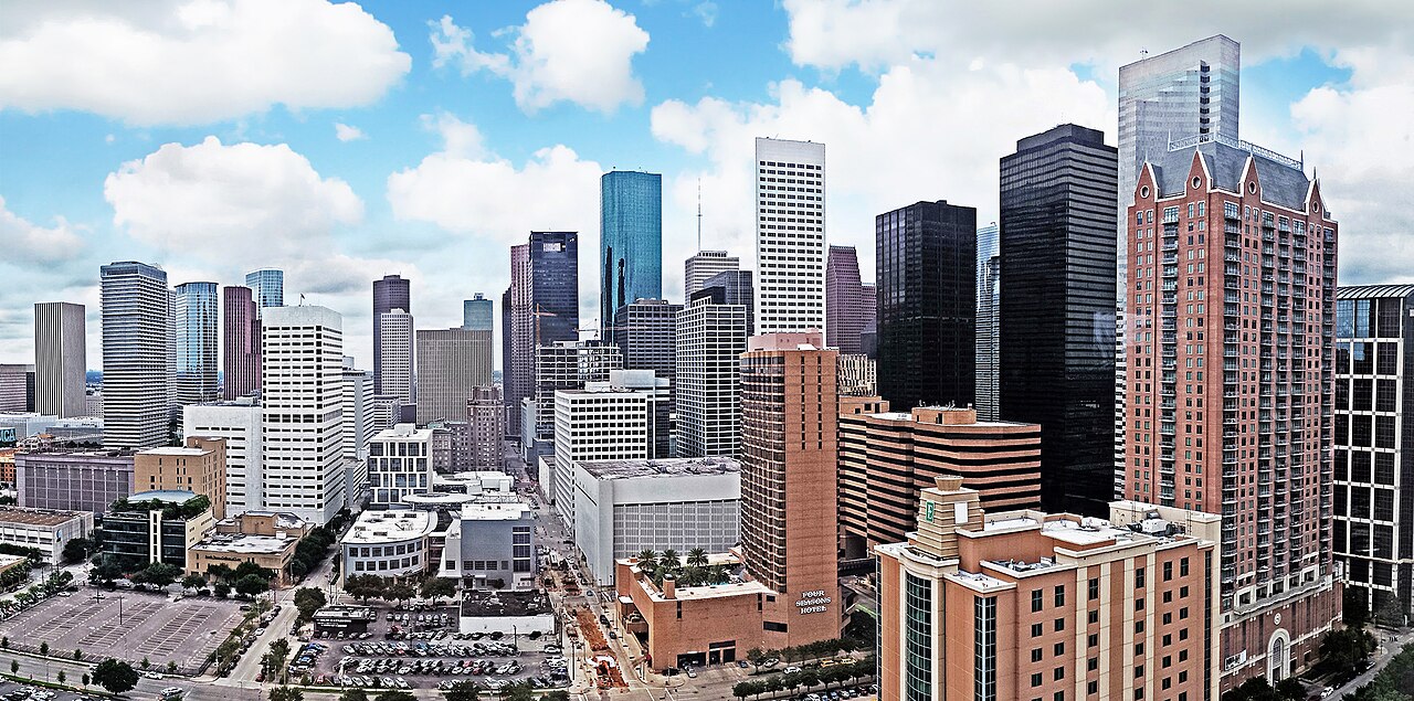Panoramic view of the Downtown Houston skyline
